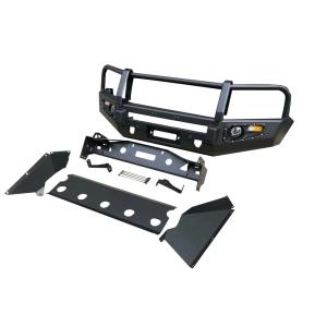 Wholesale Volkswagen Amarok Auto Parts Steel Winch Bull Bar Front Bumper with Tire Carrier from china suppliers
