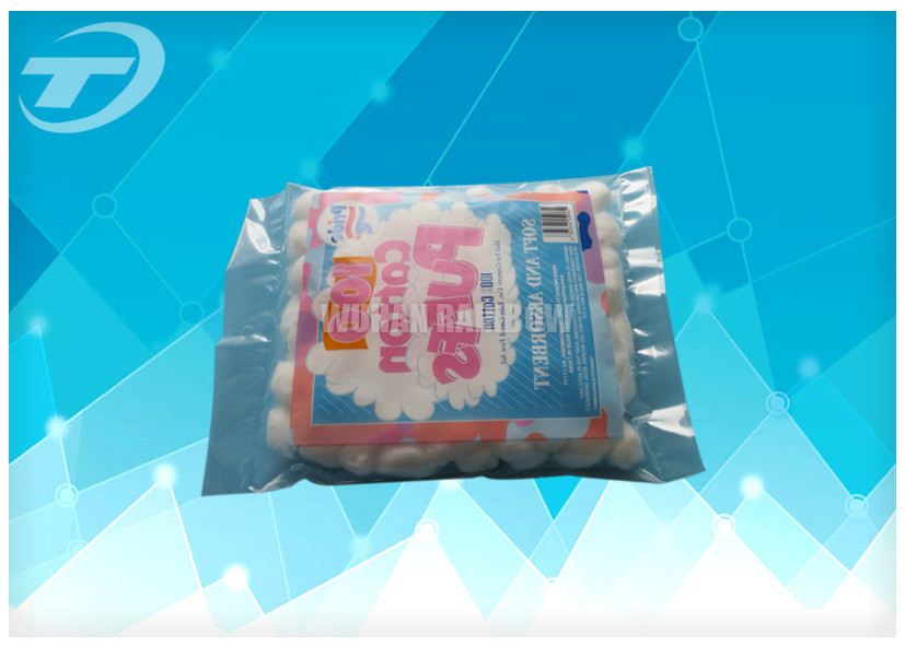 Absorbent Dental Medical Cotton Wool Balls Absorbing Blood Round Shape