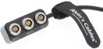 Fischer 3 Pin Male ARRI Alexa 20CM Splitter Box Cable
