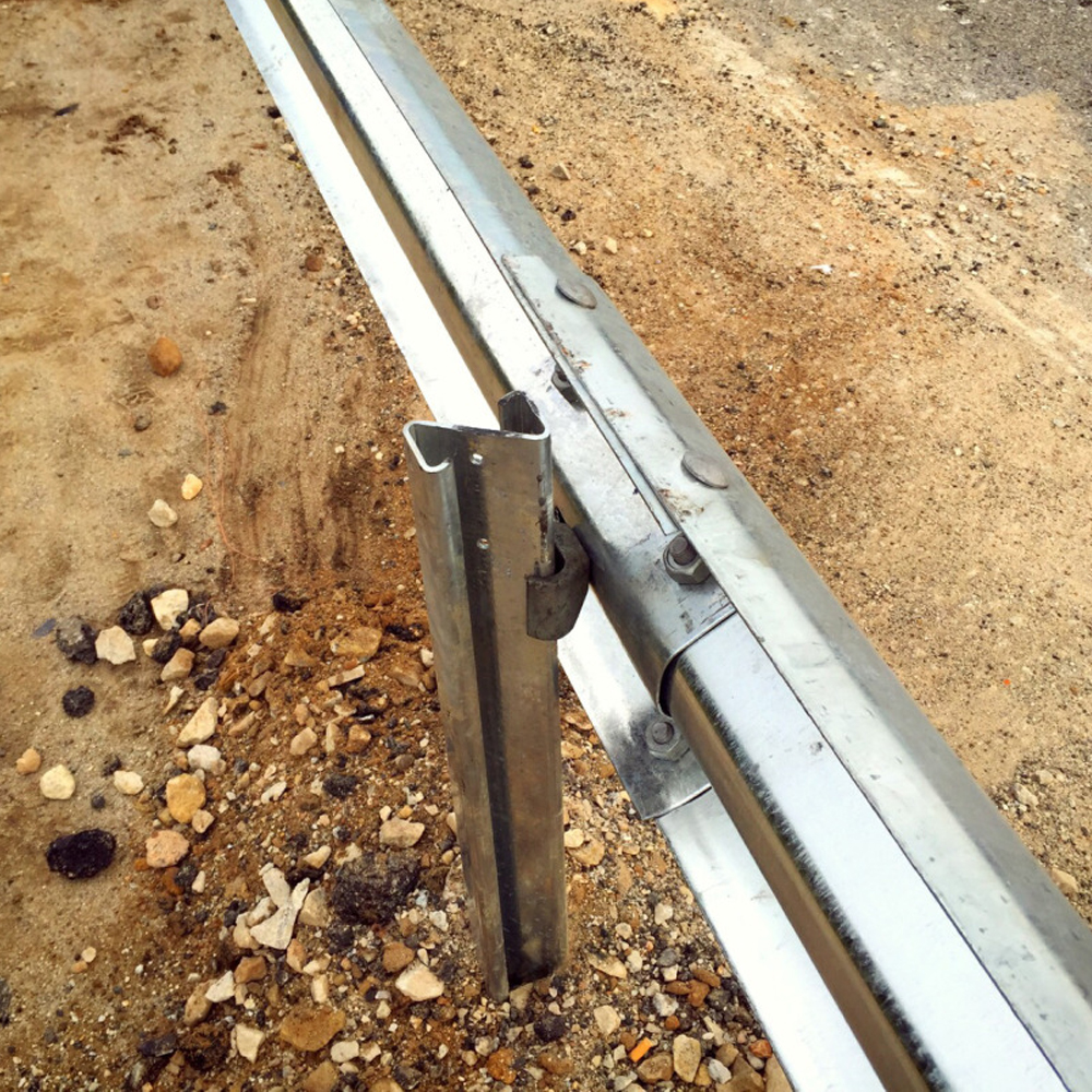 Roadway Steel Highway Guardrail Safety Galvanized Steel Box Blocker Spacer OEM