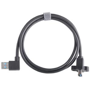 Wholesale Black Usb3 0 Cable Am 90 Degree Side Bend To Af Half Pack Screw Type Formed Outer Molding from china suppliers