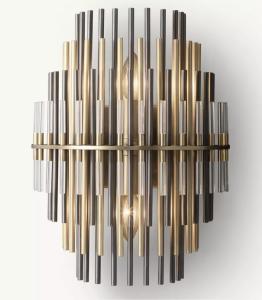 Wholesale Restoration Hardware Emile Sconce Black And Golden Rod Mixed from china suppliers