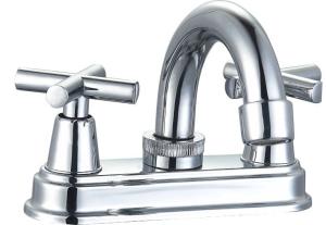 Wholesale 4in Widespread 2 Handle Bathroom Faucet Centerset Sink Faucet from china suppliers