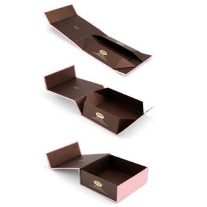 Wholesale Velcro Foldable Paper Box Flat Shipping Gift Box For Garment Packaging from china suppliers