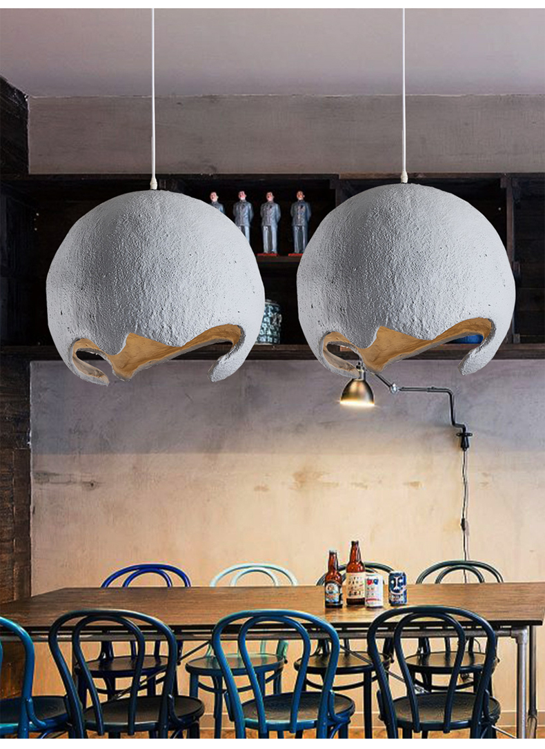 Restaurant Dining Island LED Chandelier Modern Cafe Bar Study Bedroom Light Wabi Sabi pendant lamp(WH-VP-163)