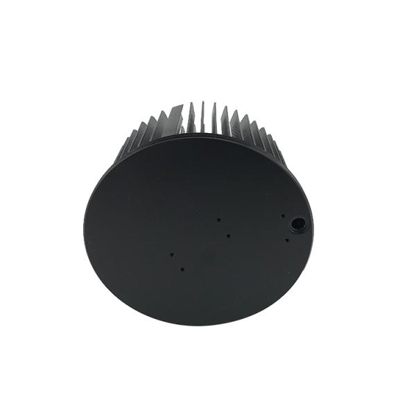 LED Round Extruded Aluminum Heatsink , Round Heat Sink Extrusion Machined Metal
