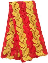 Wholesale F50284 Beautiful color latest design cupion african lace fabric for wedding dress from china suppliers