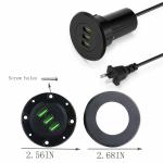 Smart Powered Usb Hub Round Shape International Phone Bluetooth 5A Output