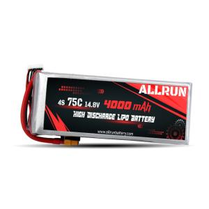 Wholesale 75C 4000mAh 4S LiPo Battery14.8V High C Rate LiPo Battery Pack from china suppliers