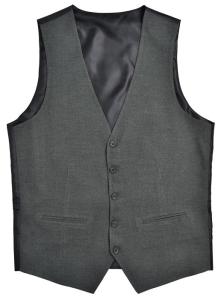 Wholesale High End Skinny Mens Tailored Vest Dark Grey Waistcoat Business Person from china suppliers