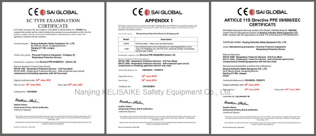 Kl99 Carbon Fiber Composite Cylinder (2/3/4.7/6.8/9 L)