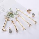 Crystal 5in Cabinet Hardware Handle , Cabinet Handles And Knobs No Corrosion