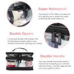Multifunctional Double Layer PVC Cosmetic Bag For Business Trip