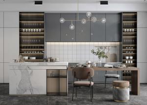 Wholesale Compact Recycled Kitchen Cabinets Whole House Antifungal Feature Apartment House from china suppliers