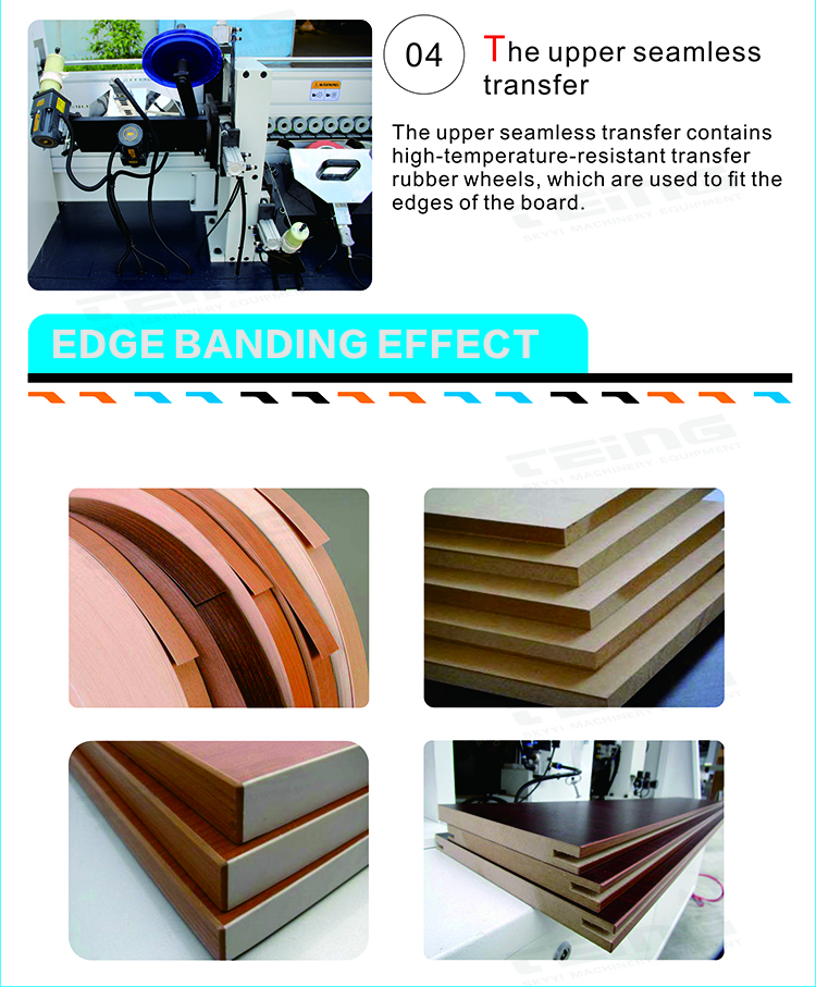 Fully Automatic Edge Bander Machine SKDT540 With Corner Cutting Woodworking Machine