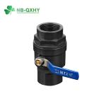 Inside Ball ABS Electroplating Hot Dark Grey 2PCS Plastic Ball Valve DIN ASTM