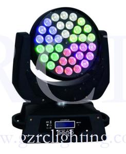 Wholesale LED 36*18W RGBWA+UV 6-in-1 led moving head wash for DISCO KTV zoom light from china suppliers