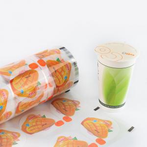 China Cup Beverages Heat Sealable PET Film Hot Sealing Drinks Eco Friendly Packaging on sale