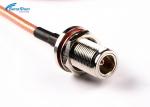 RG316 RF Coaxial Cable Assembly N Female Bulkhead Connector SMA Male Right Angle