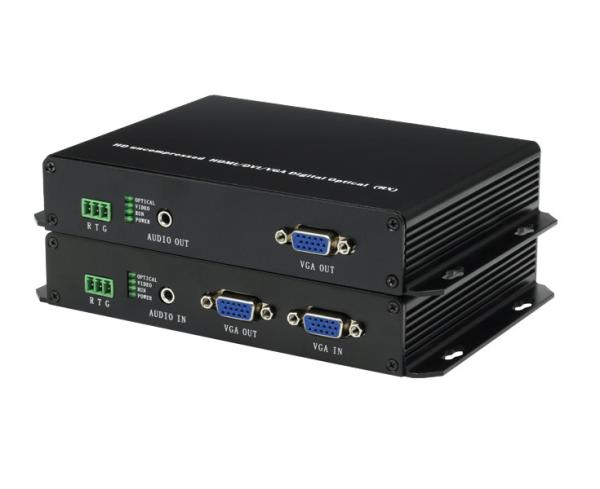 Quality RS232 VGA Video Over Fiber Converter Single Mode Single Fiber 20KM for sale