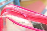 Customized Clear Waterproof Toiletry Bag , Plastic Skincare PVC Transparent Bag
