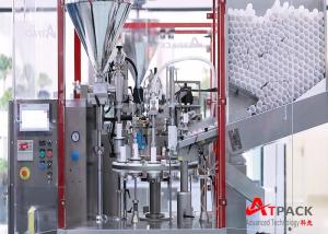 Wholesale 3,600 pieces / hour Cosmetic Tube Filling Equipment Personnel Care Food Pharmacy PLC Control from china suppliers