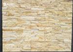 Yellow Sandstone Cultured Stone Wall Cladding Panels Fire Resistance