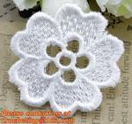 Retro Fashion Cotton Crochet Lace Collar Gorgeous Flower Motif Neckline Faux