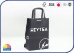 200gsm Customized 4C Print Kraft Paper Shopping Bags Gloss Varnishing With