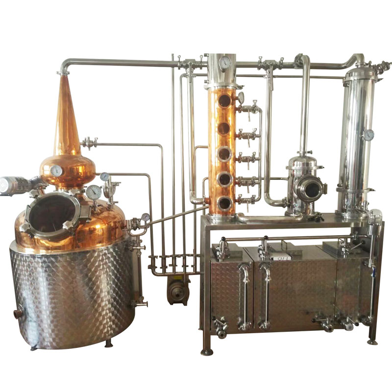 Electric/Steam Heating Distillation Machine with PLC Control and 50L-2000L Capacity