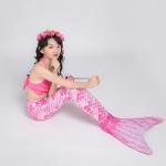Pink And Blue Mermaid Tails For Swimming / Beach Holiday Mermaid Swimsuit