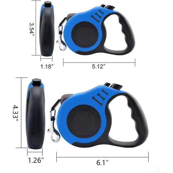 Personalized Retractable Dog Leads Nylon Extendable Dog Leashes For Dog Vest Leash