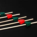 Christmas Bamboo Sticks Sushi Cocktail Snacks Decoration Bamboo Sticks