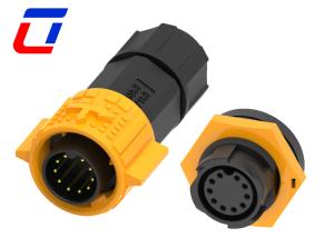 Wholesale Industrial 10Pin Waterproof Data Connector , Plastic Male Female Connector from china suppliers