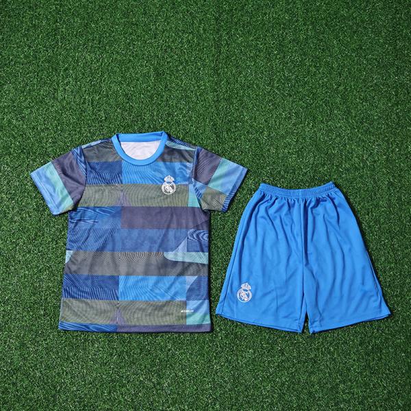 Real Madrid 2025-2026 New Childrens Football Training Suit Lightweight Sweat