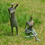 Realistic Bronze Monumental Statues Outdoor Bronze Contemporary Sculpture
