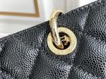 Large Chanel Lychee Leather Caviar Grand Shopping Tote GST Bag