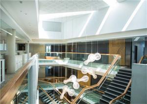 Wholesale Standoff Frameless Glass Deck Railing Systems , Frameless Glass Balcony Railing from china suppliers