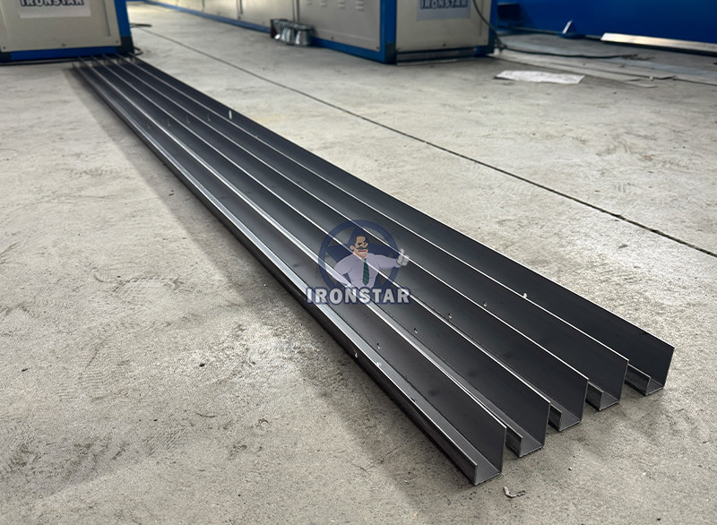 J channel bracket roll forming machine for building in Korea Green house bracket machine Green house channel machine