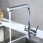 Dual Handle Torneira Da Cozinha Brass Mixer Kitchen Faucet Llave Griferia Para