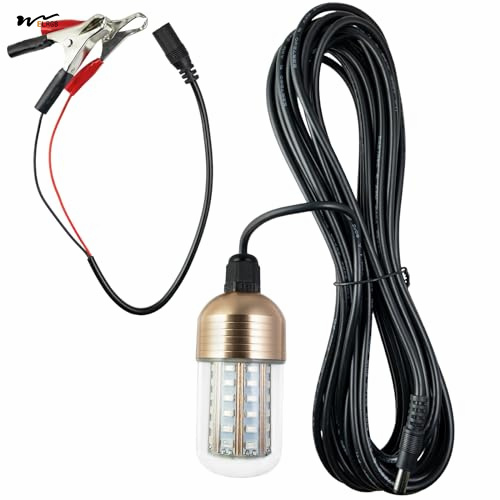 12V 30W IP68 Underwater Fish Finder Lamp Plastic Aluminum LED Night Fishing Light