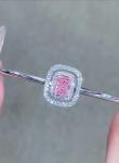 Pink Lab Grown Diamond Bracelets Radiant Cut Radiant Shape NGTC Certified
