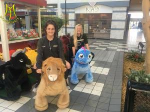 Wholesale Hansel battery operated ride animals sit on animal car motorized plush riding animals from china suppliers