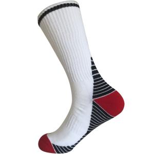 Wholesale Custom logo, design single cylinder Cushion Poly Fashion Stripes Outdoor Sport Socks from china suppliers
