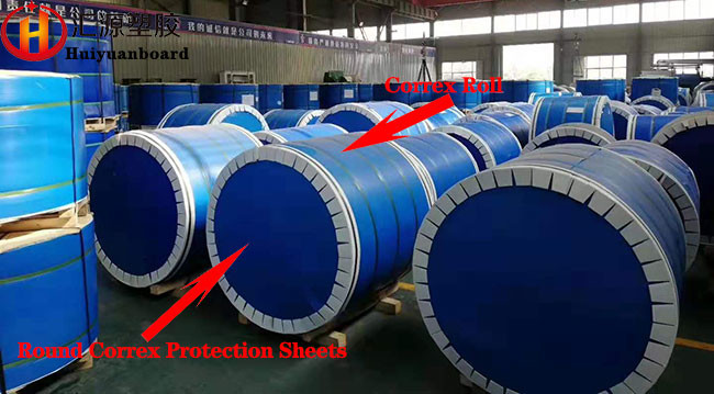 Lightweight Durable Round Correx Protection Sheets