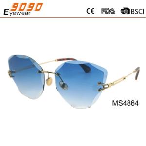 Wholesale New arrival Rimless metal sunglasses with plastic tip,UV 400 Protection Lens from china suppliers
