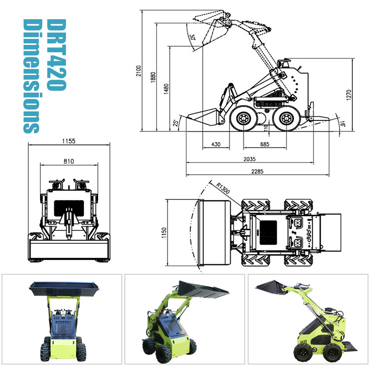 Working Speed 0-6km/h Wheel Loader for Versatile Applications in Different Environments
