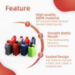 Tight Structure Gasoline Engine Oil Bottle Navy Blue Lubricant Plastic Bottle