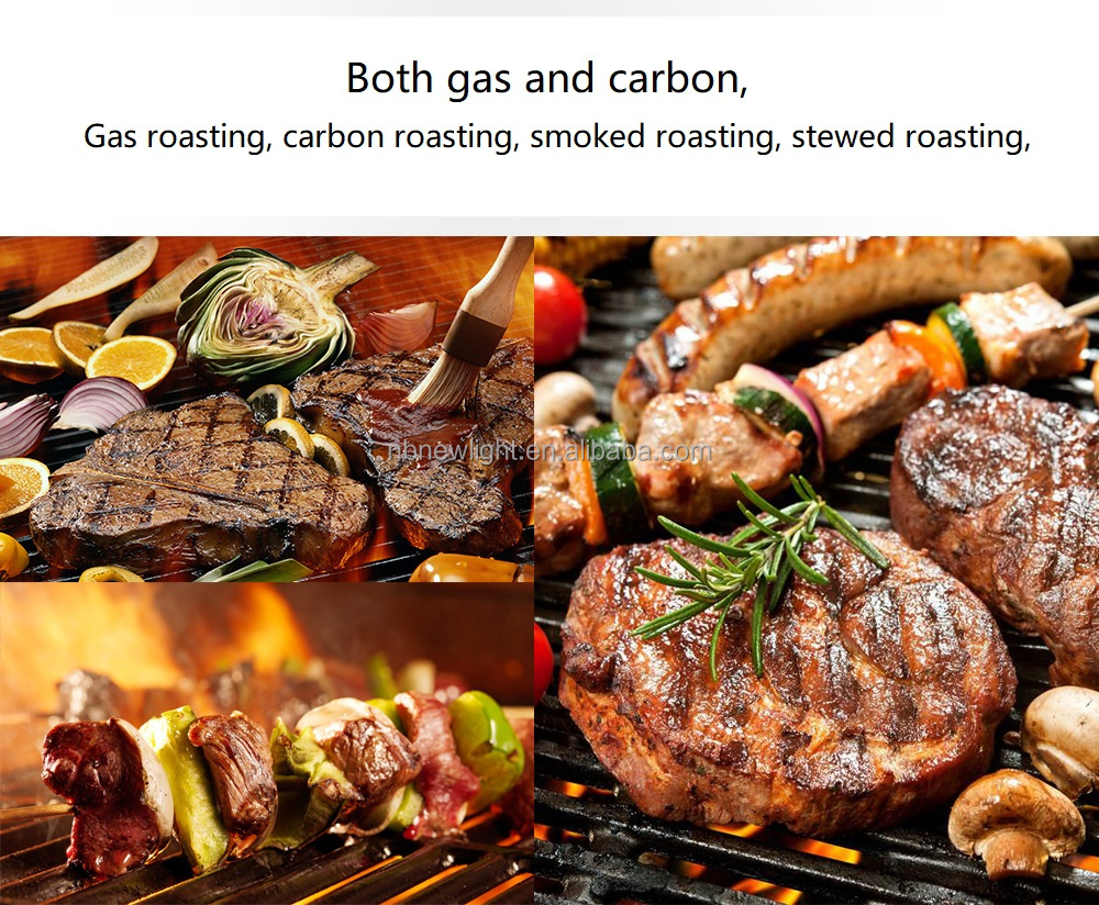Outdoor Gas Grill Stove BBQ Grills with 5 Burners and Stainless Steel Material