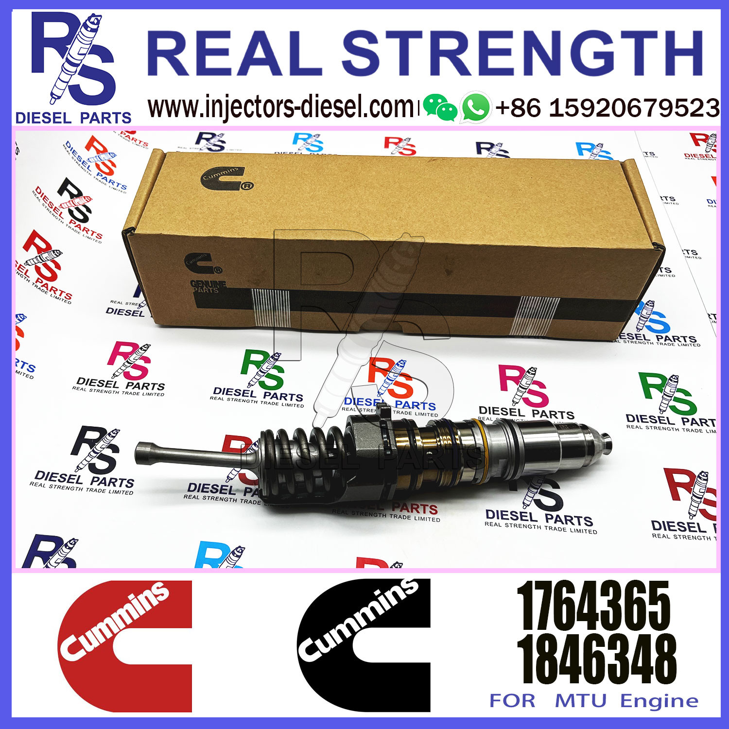 Diesel Injector Unit Injector 1473430 4076912 1521978 3331153 1764365 For Cummins